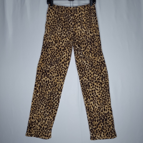 Polo Black Label Pajama Set XS Fleece Embroidered Logo Button Collar Animal Prin - Picture 4 of 12